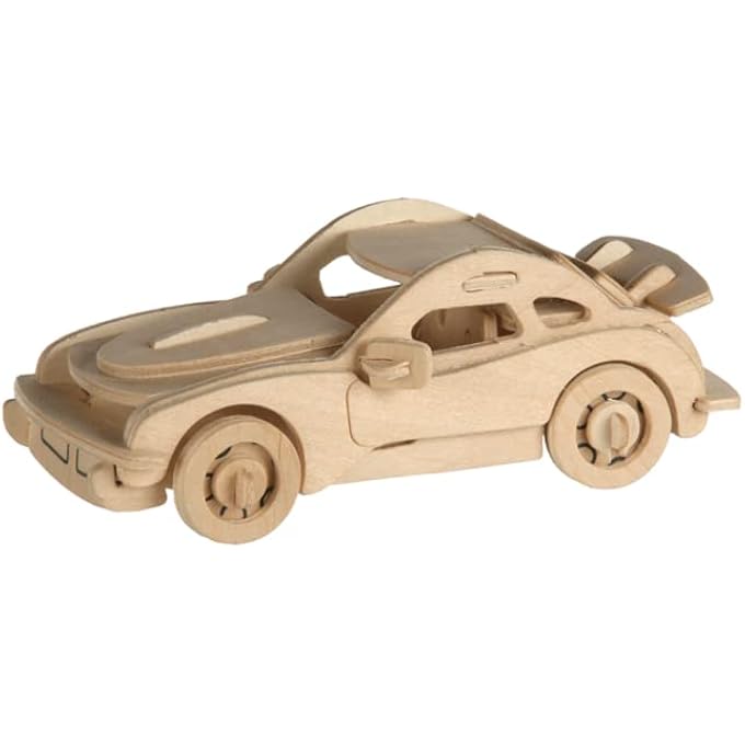 NATURAL WOODEN PUZZLES 3D EDUCATIONAL CARS WOODEN JIGSAW PUZZLES FOR BOYS GIRLS KIDS EDUCATIONAL TOYS (P 911) - Image 1